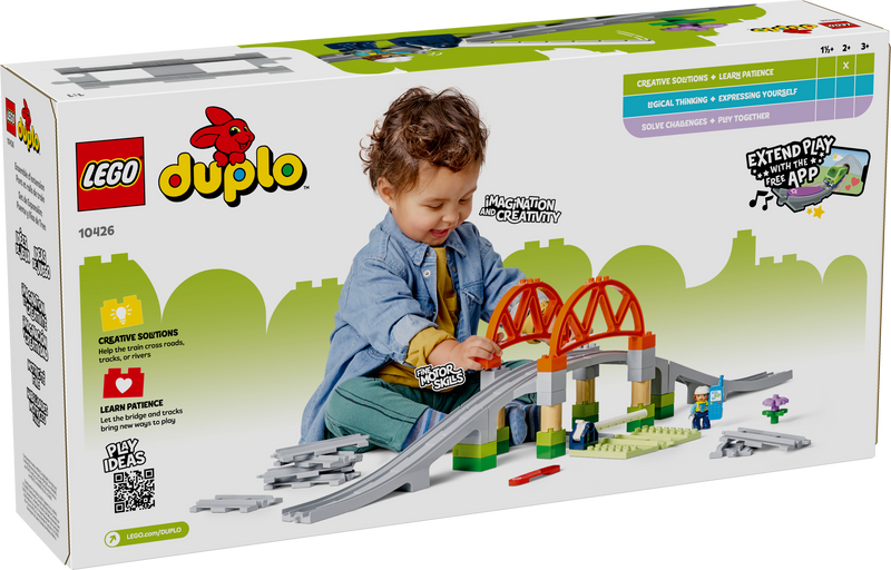 LEGO DUPLO Train Bridge and Tracks 42 Pieces (British brand)