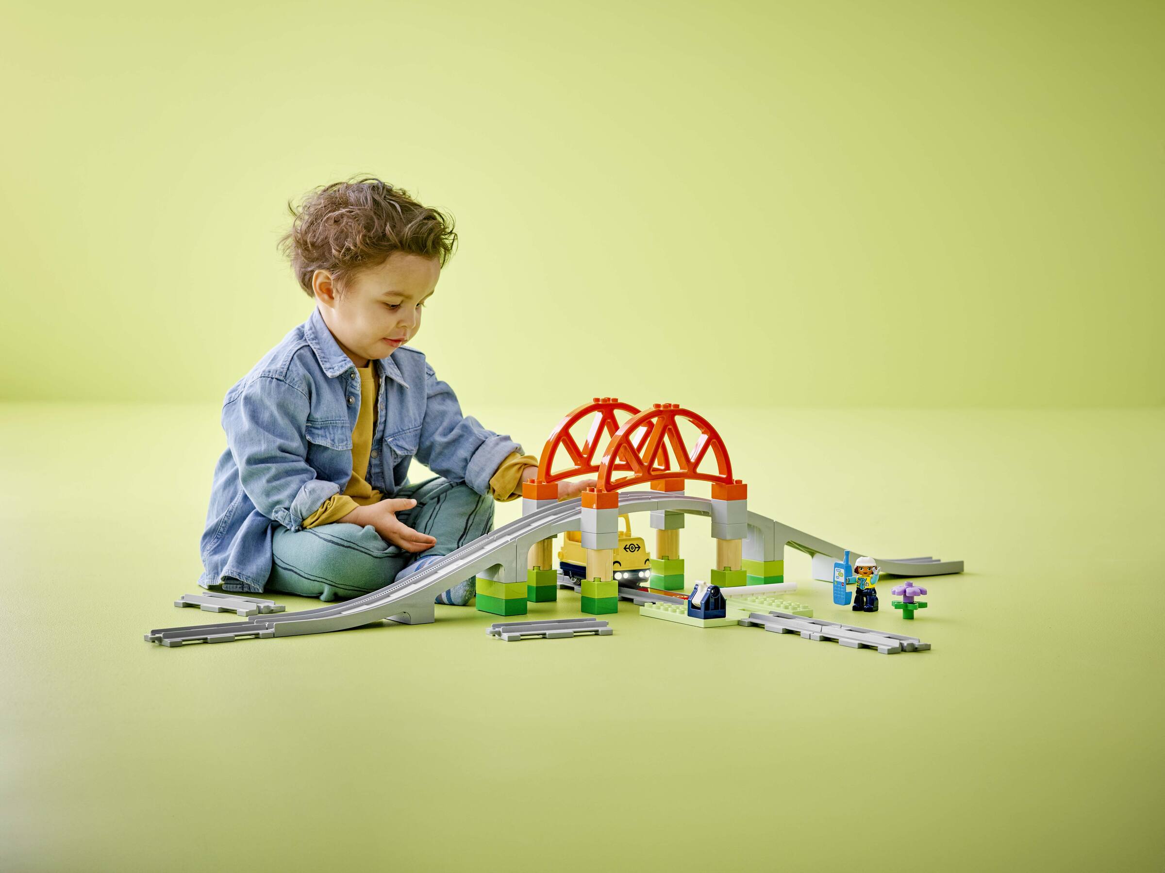LEGO DUPLO Train Bridge and Tracks 42 Pieces (British brand)
