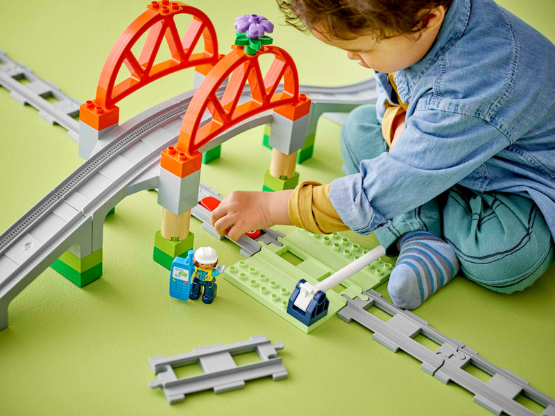 LEGO DUPLO Train Bridge and Tracks 42 Pieces (British brand)
