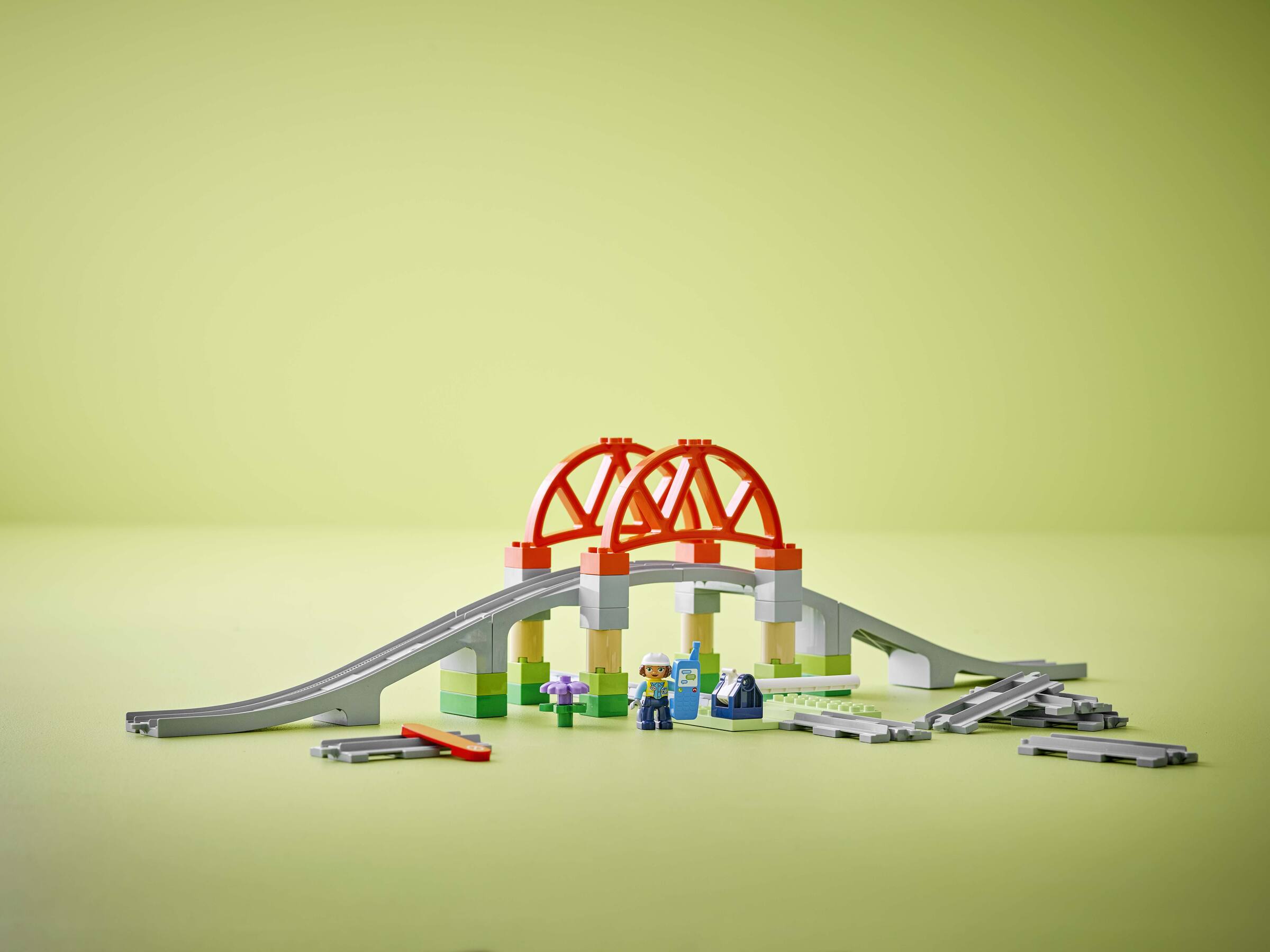 LEGO DUPLO Train Bridge and Tracks 42 Pieces (British brand)