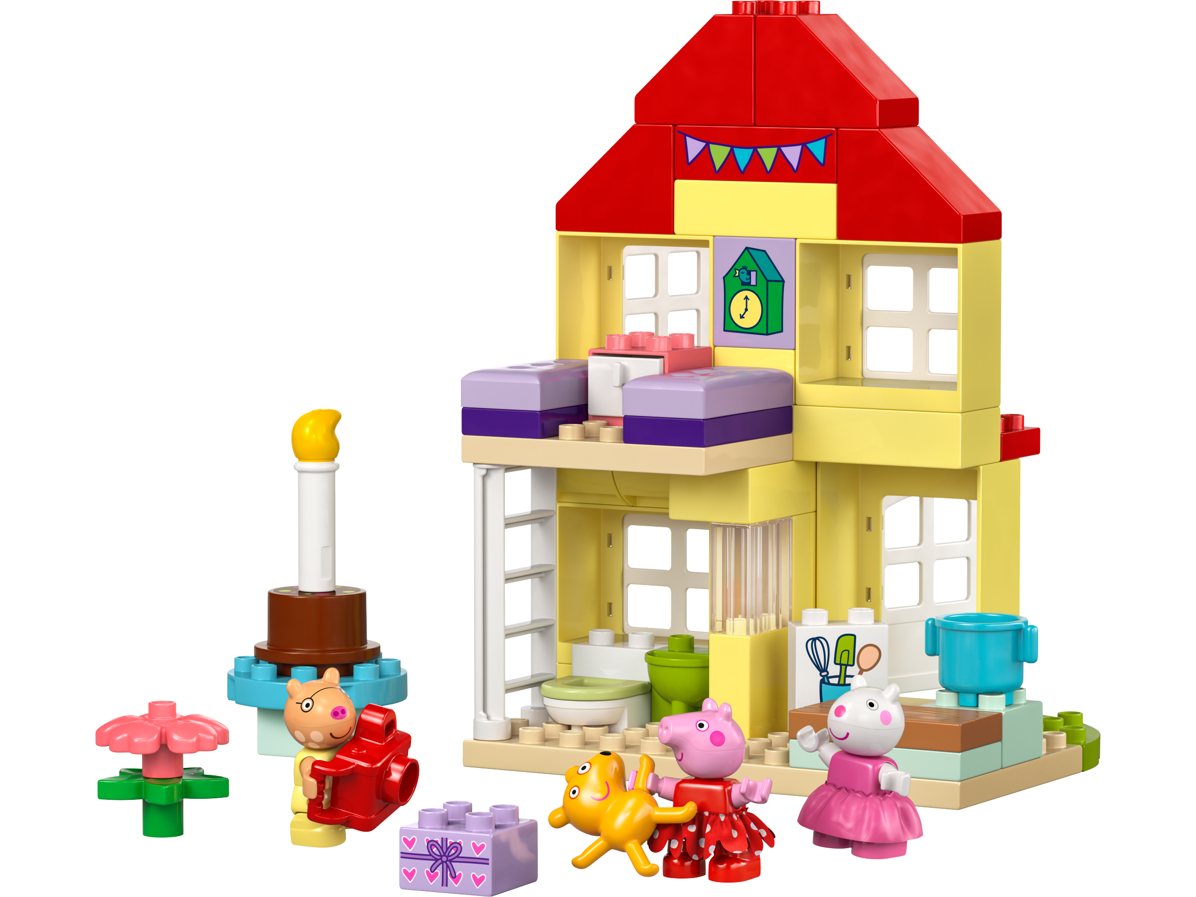 Duplo Peppa Pig Birthday House 59 Pieces, imported from the UK