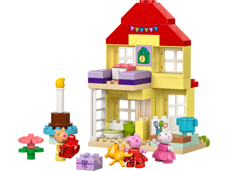 Duplo Peppa Pig Birthday House 59 Pieces, imported from the UK