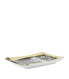 Fornasetti rectangular porcelain ashtray - British product