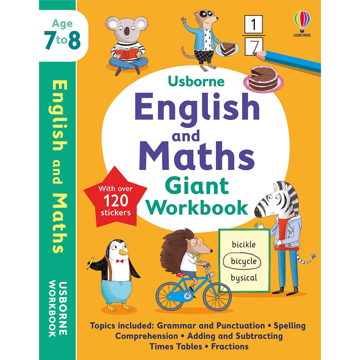 Usborne bumper workbook for children aged 5-8, imported from the UK