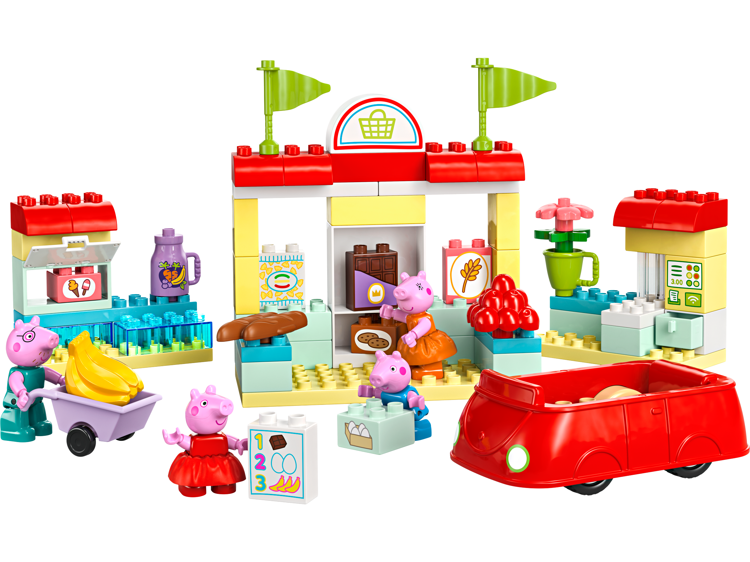 LEGO DUPLO Peppa Supermarket Building Set 70 Pieces, imported from the UK