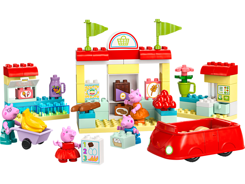 LEGO DUPLO Peppa Supermarket Building Set 70 Pieces, imported from the UK