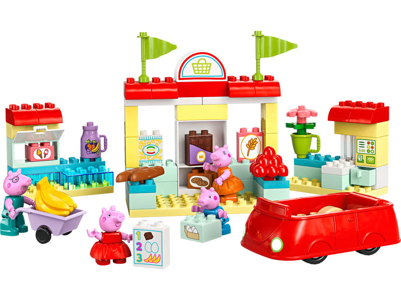 LEGO DUPLO Peppa Supermarket Building Set 70 Pieces, imported from the UK