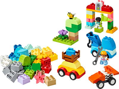 Lego LEGO DUPLO Cars and Trucks Brick Box 80 Piece Construction Set- Buy online at McGrocer