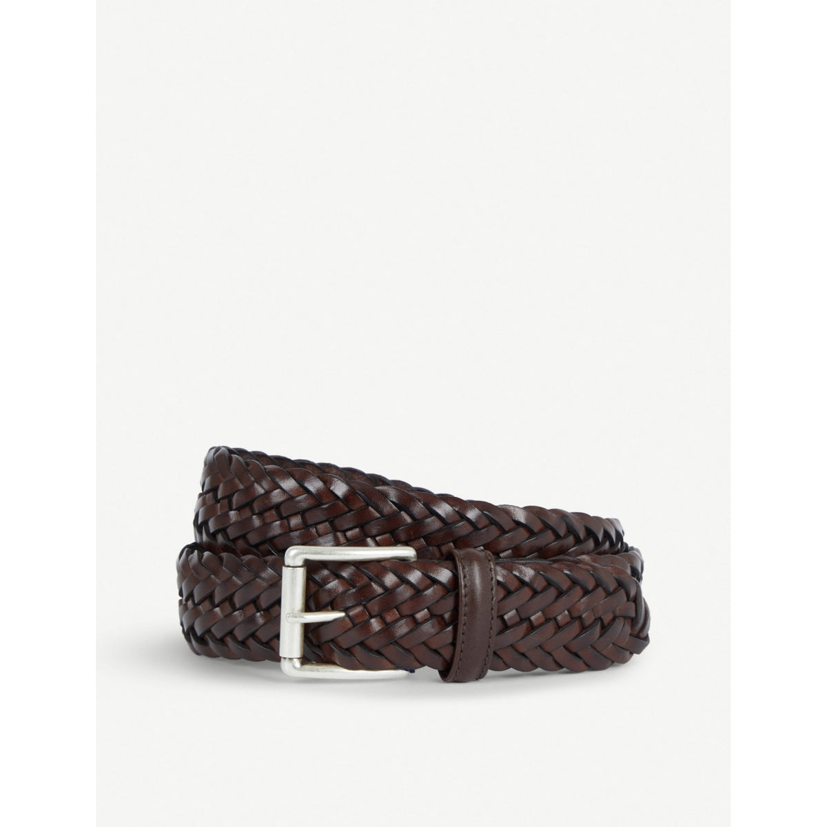 Woven leather belt - 32