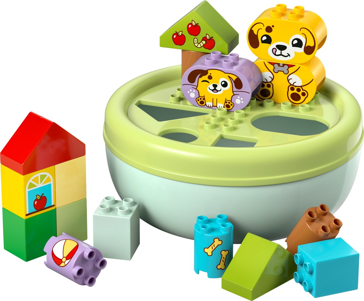 LEGO DUPLO puppy house shape sorter 17 pieces (British brand)