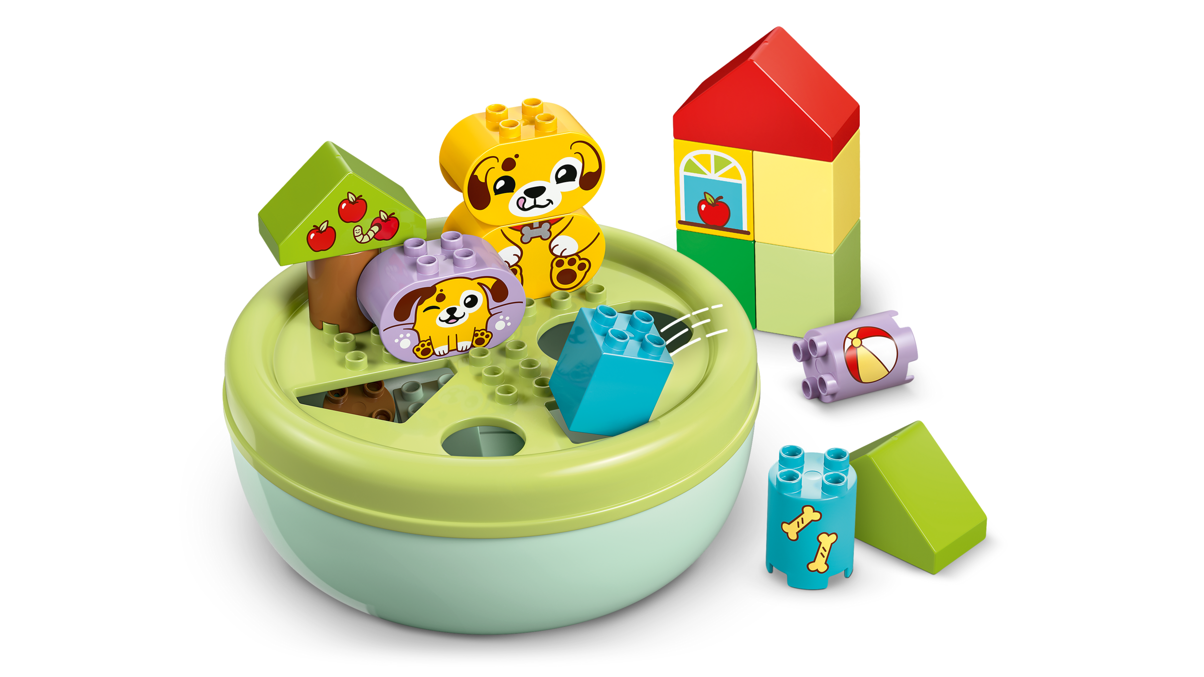LEGO DUPLO puppy house shape sorter 17 pieces (British brand)