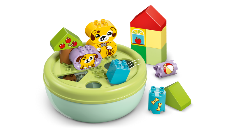 LEGO DUPLO puppy house shape sorter 17 pieces (British brand)
