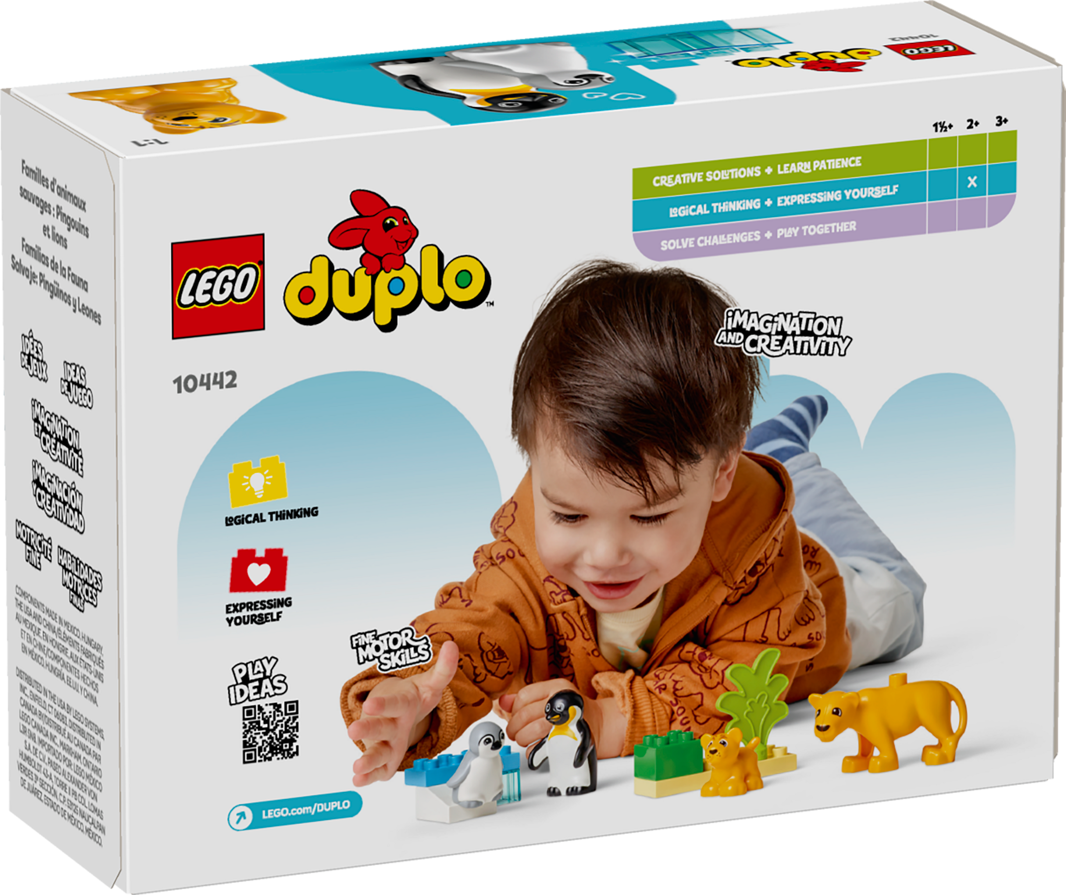 LEGO DUPLO Wild Animal Families Penguins Lions (British brand)