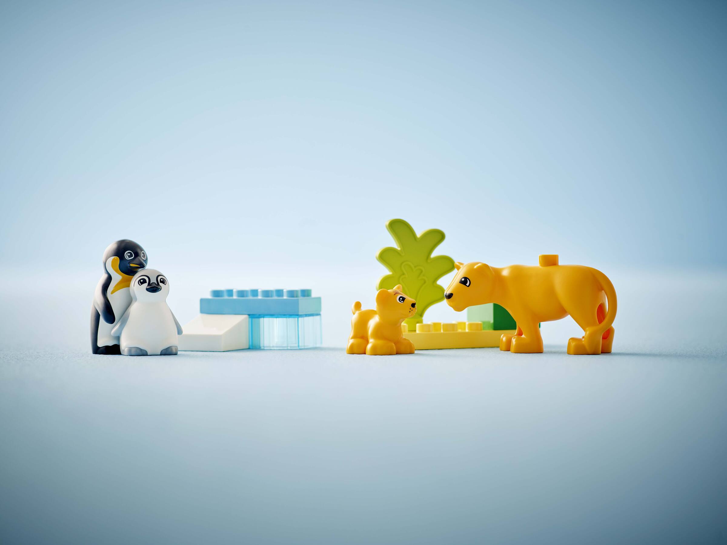 LEGO DUPLO Wild Animal Families Penguins Lions (British brand)