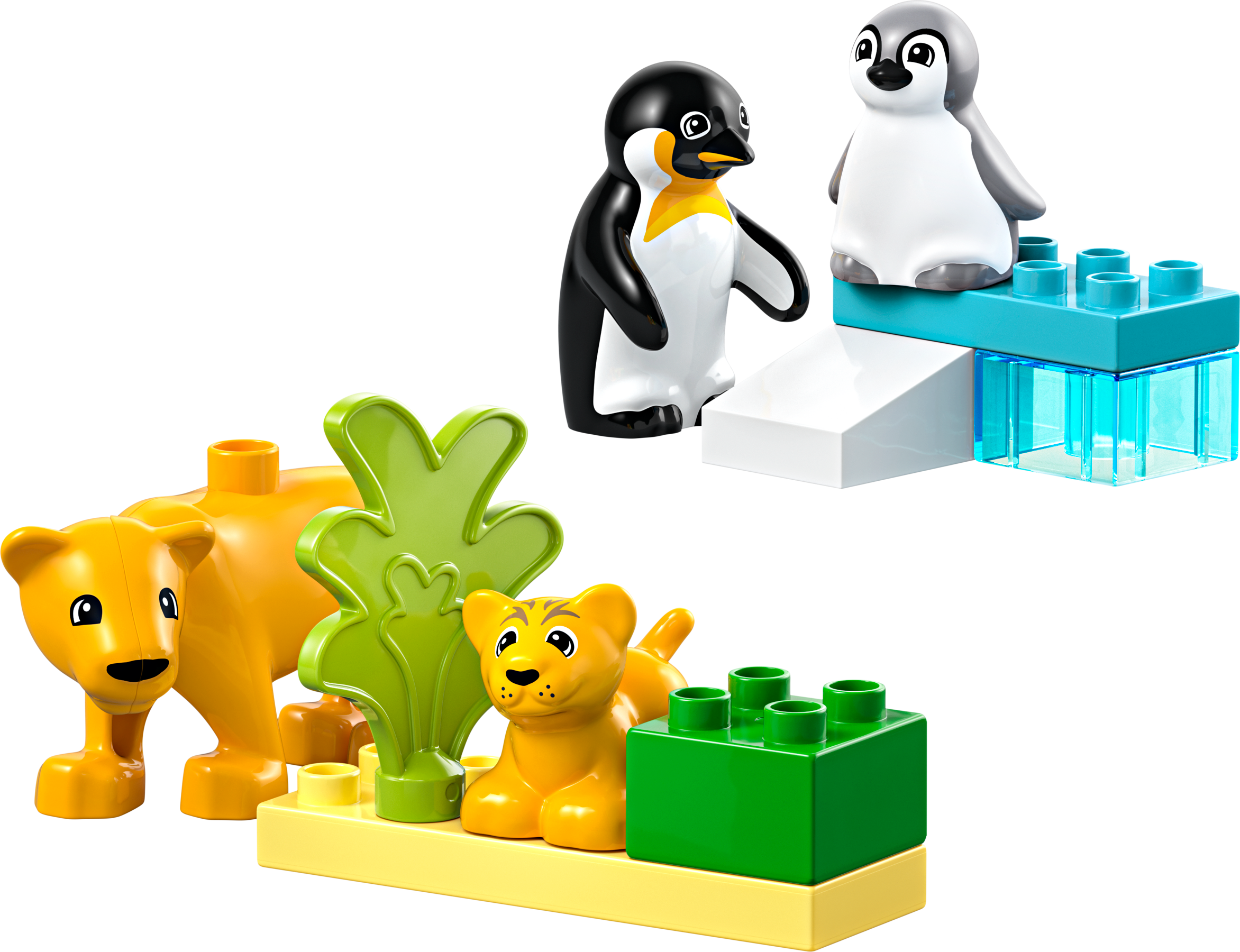 LEGO DUPLO Wild Animal Families Penguins Lions (British brand)