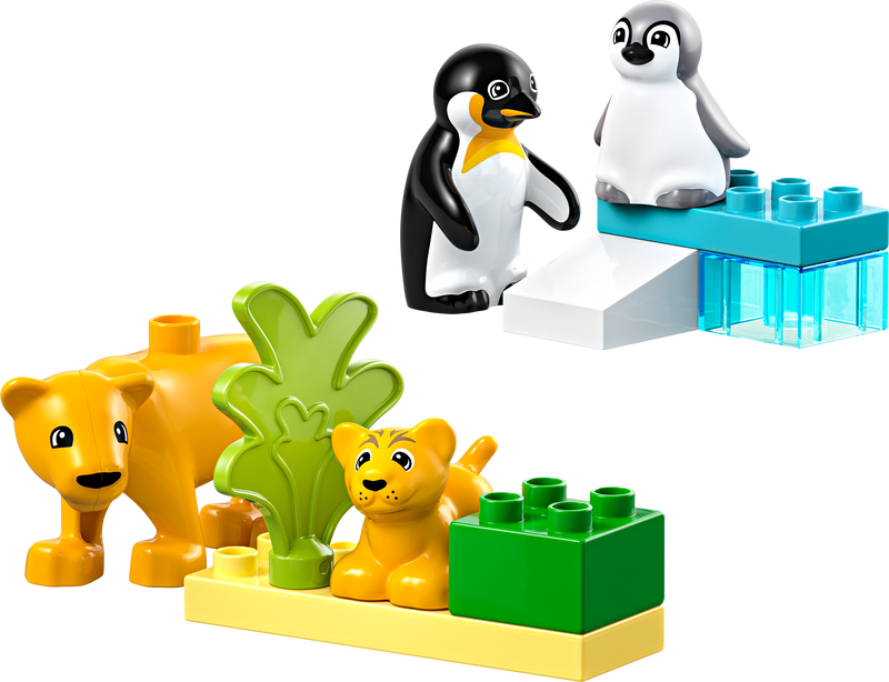 LEGO DUPLO Wild Animal Families Penguins Lions (British brand)