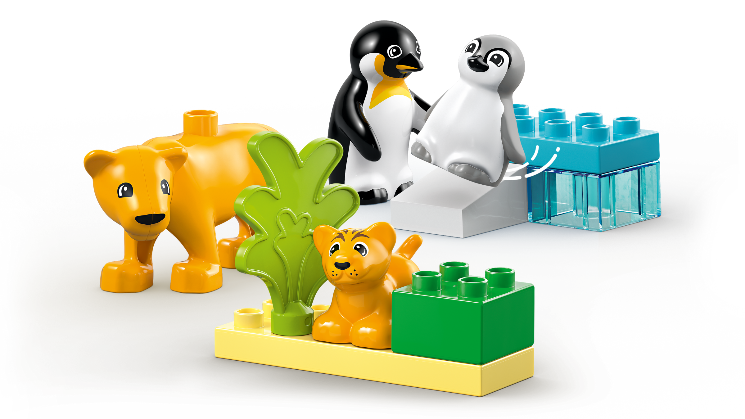 LEGO DUPLO Wild Animal Families Penguins Lions (British brand)