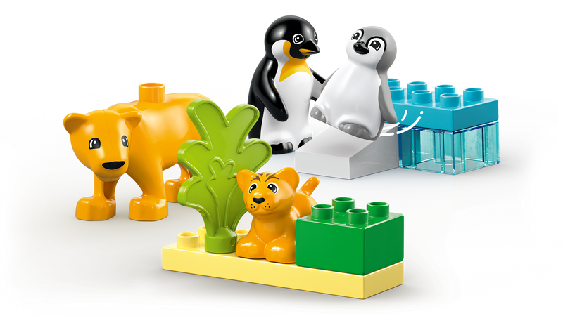 LEGO DUPLO Wild Animal Families Penguins Lions (British brand)