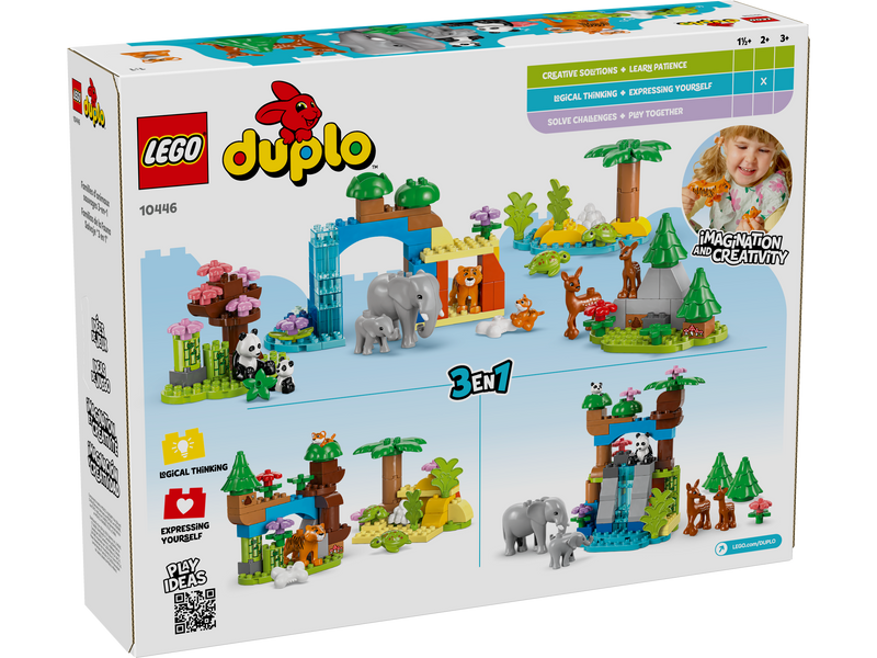 LEGO DUPLO Wild Animal Families Building Blocks 92 Pieces - British product