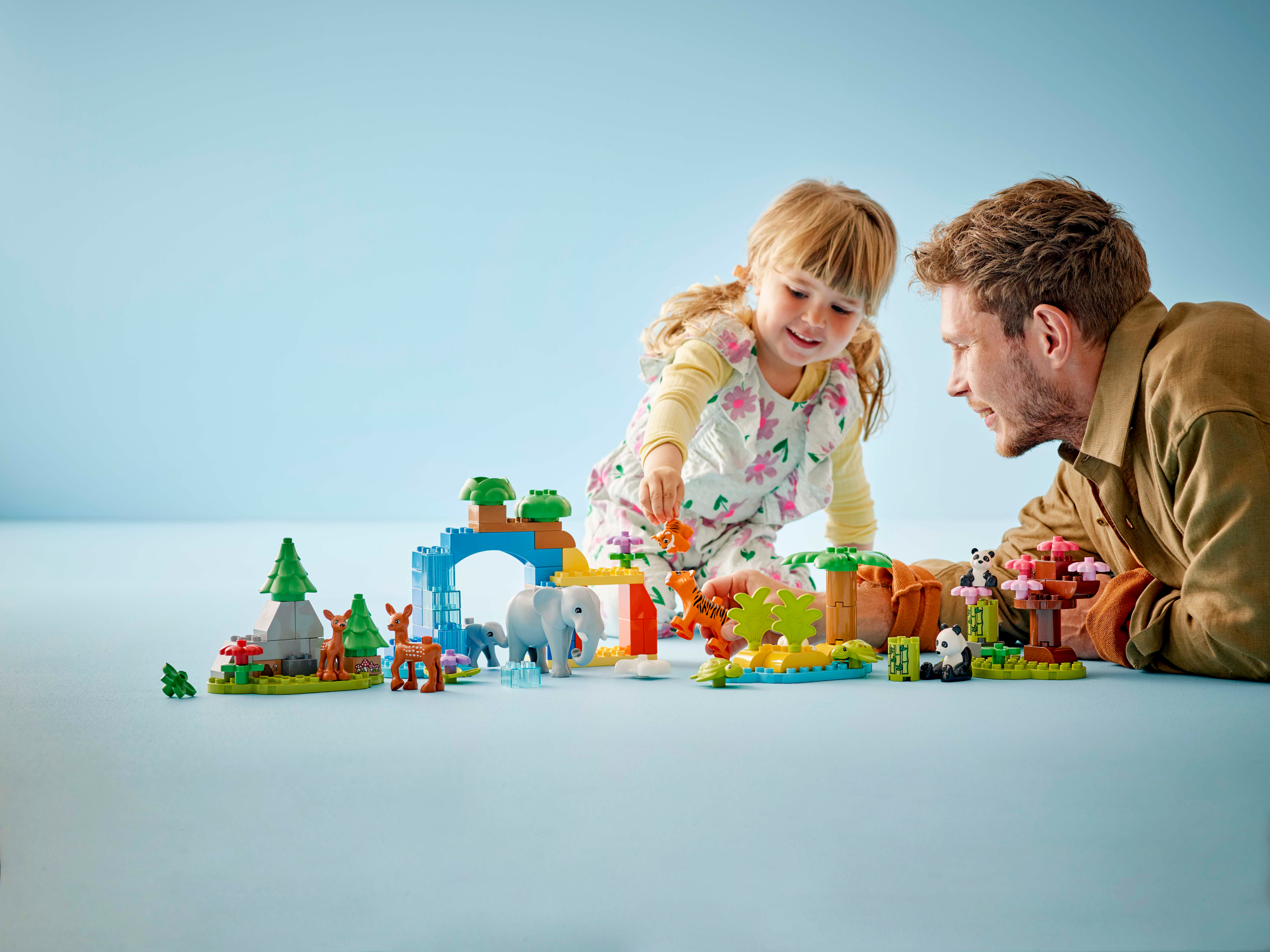 LEGO DUPLO Wild Animal Families Building Blocks 92 Pieces - British product