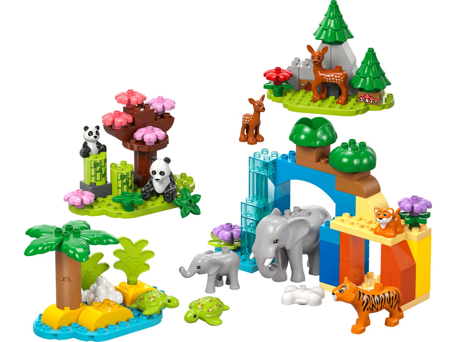 LEGO DUPLO Wild Animal Families Building Blocks 92 Pieces - British product