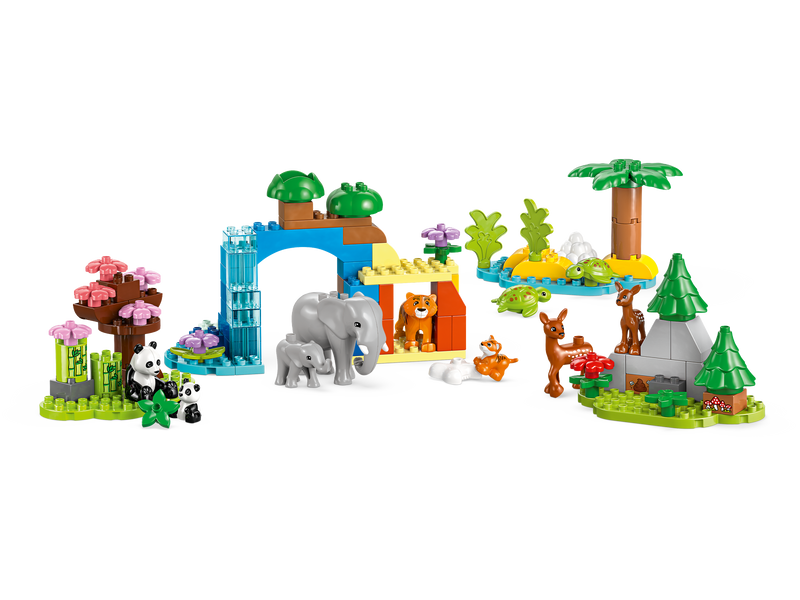 LEGO DUPLO Wild Animal Families Building Blocks 92 Pieces - British product