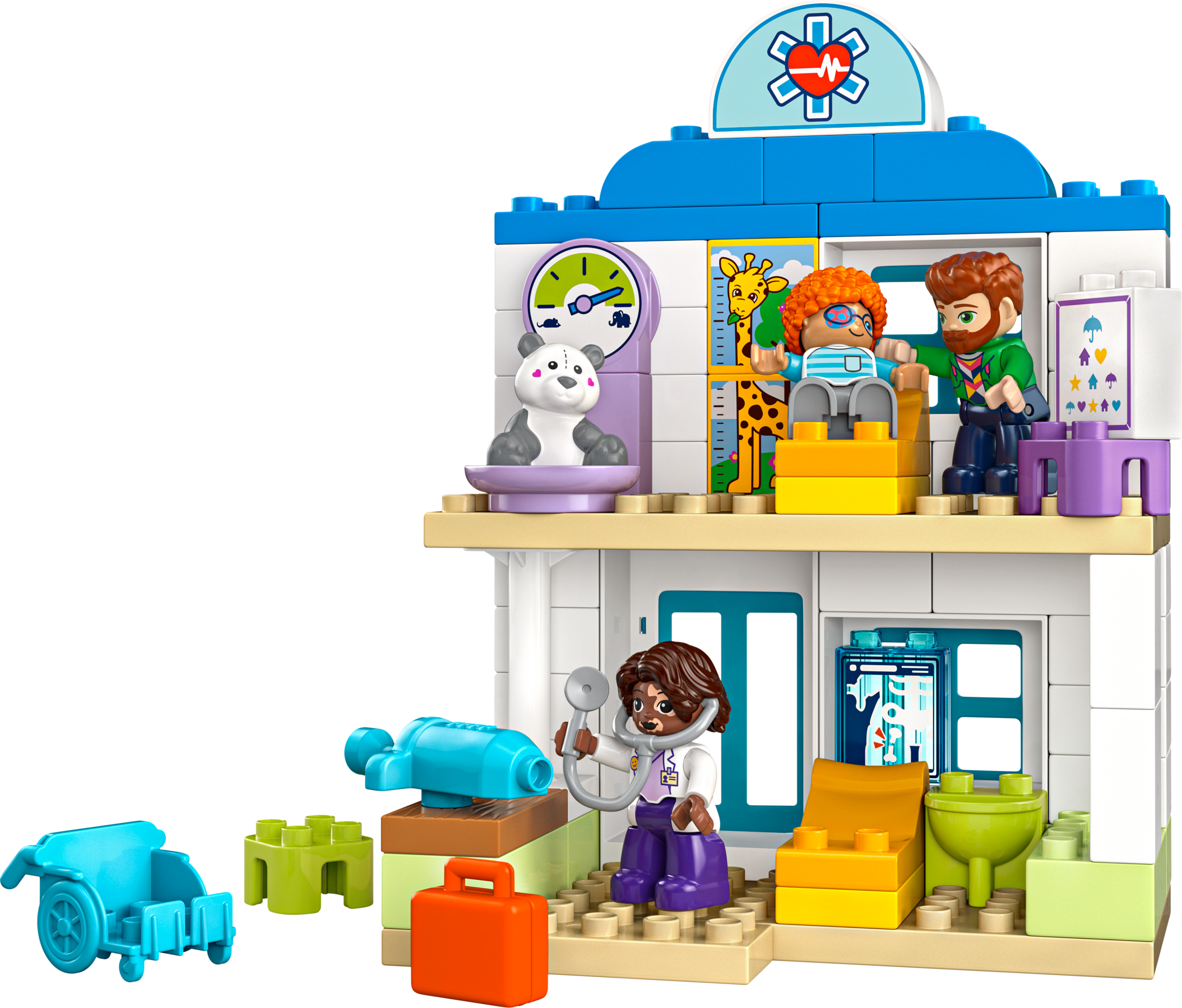 DUPLO doctor building set visit case 65 pieces - British product
