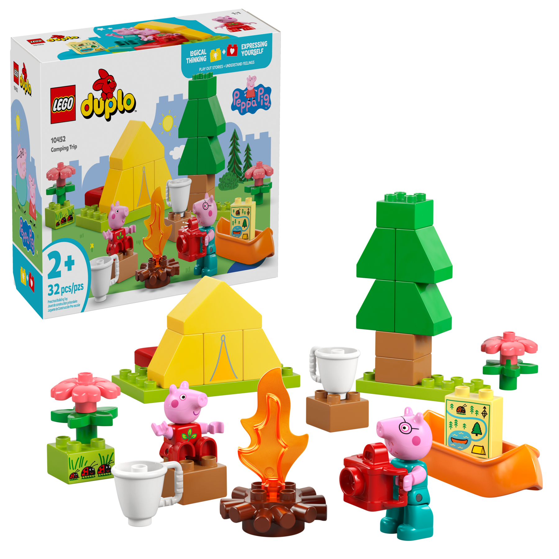 LEGO DUPLO Peppa Pig Camping Trip 32 Pieces - British product