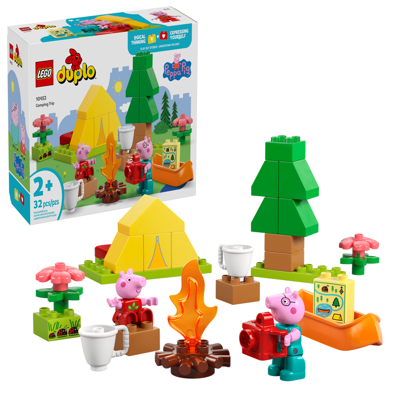 LEGO DUPLO Peppa Pig Camping Trip 32 Pieces - British product