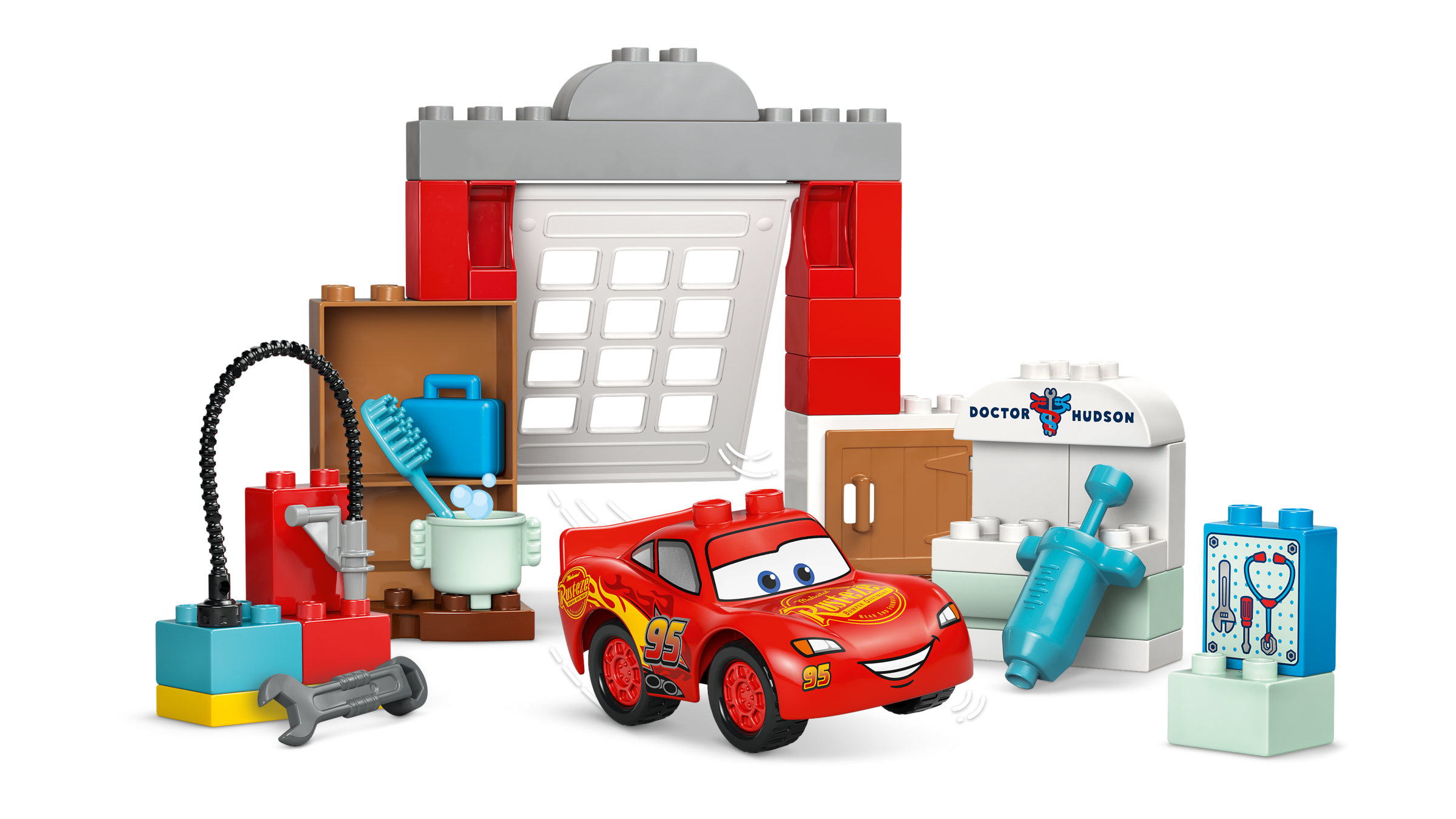 LEGO DUPLO Cars McQueen Visit Garage 35pc, imported from the UK