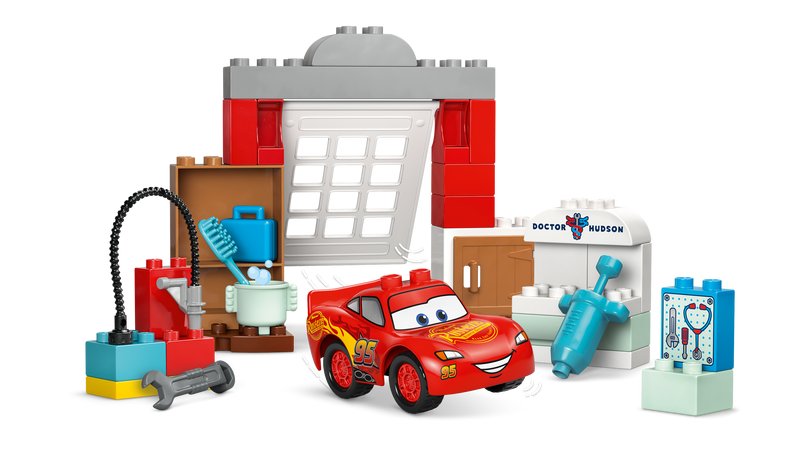 LEGO DUPLO Cars McQueen Visit Garage 35pc, imported from the UK