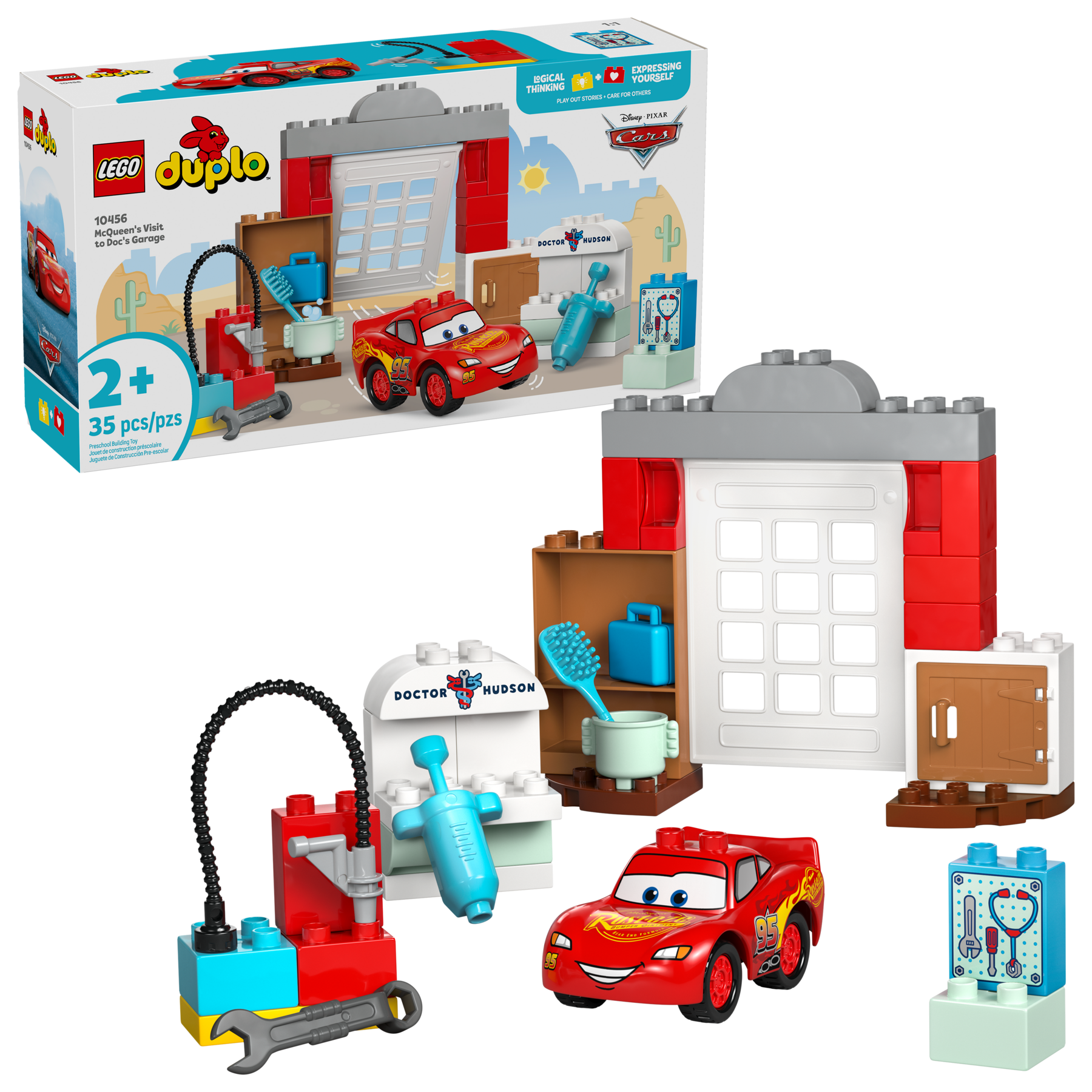 LEGO DUPLO Cars McQueen Visit Garage 35pc, imported from the UK