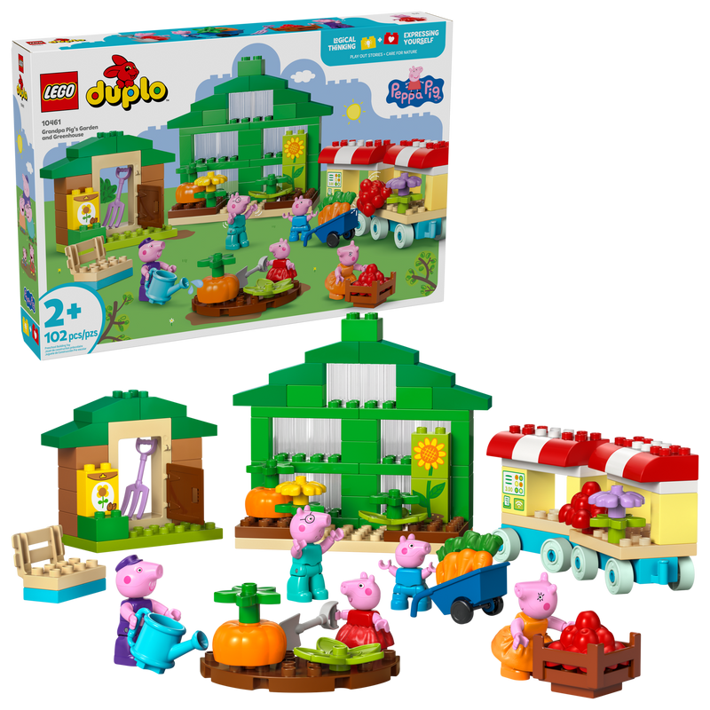 LEGO Duplo Grandpa Pig Garden and Greenhouse 102 Pieces, UK version