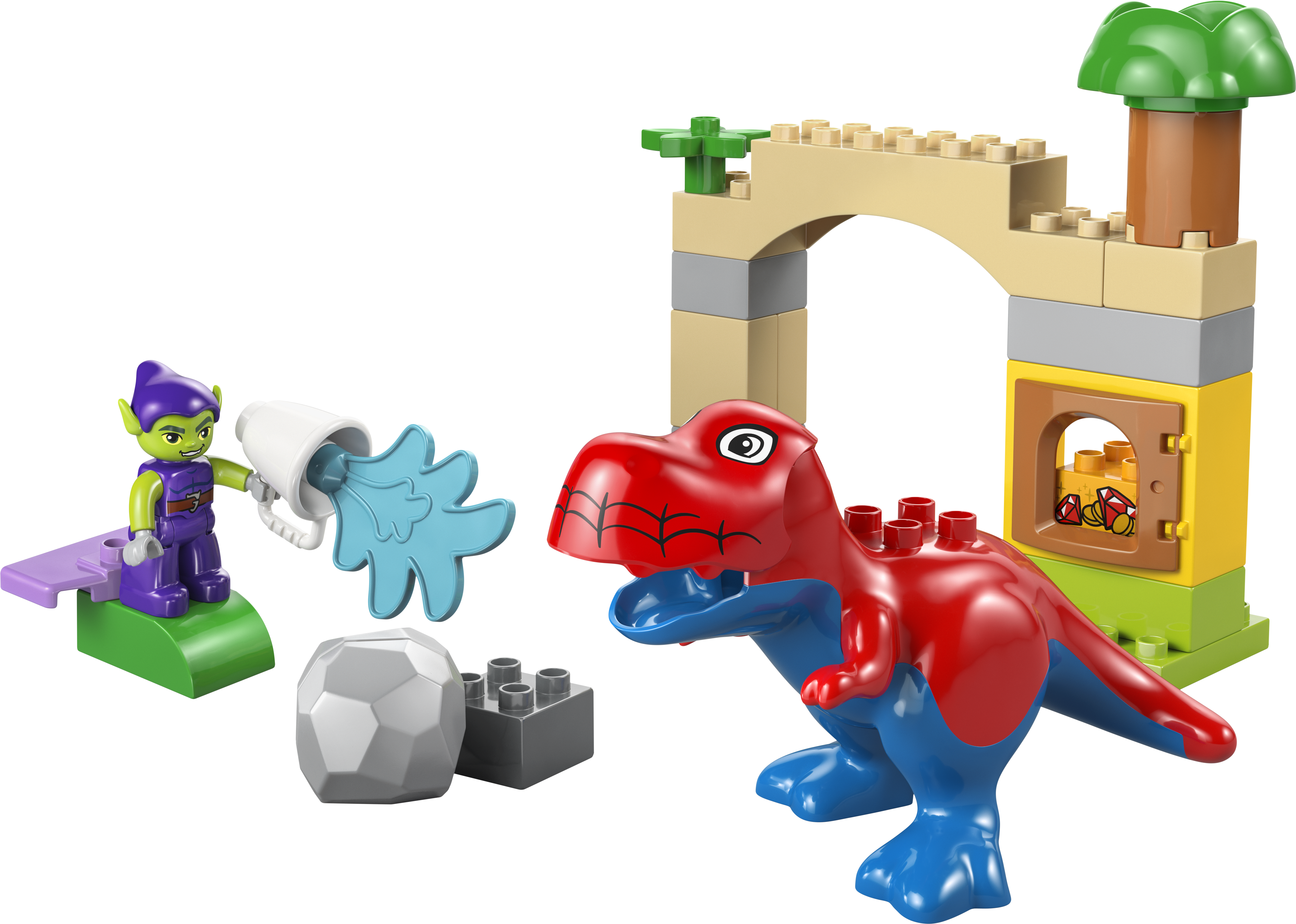 LEGO DUPLO Spidey-Rex vs Green Goblin 25-piece set, UK version