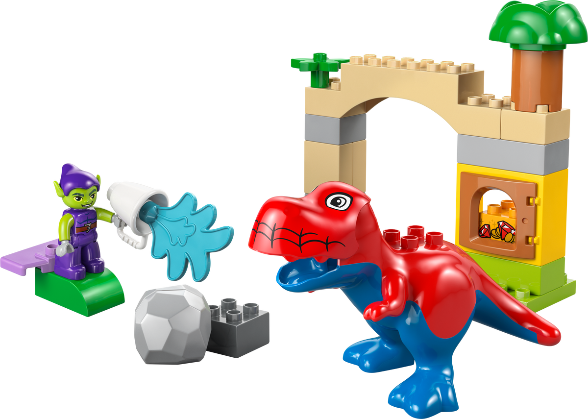 LEGO DUPLO Spidey-Rex vs Green Goblin 25-piece set, UK version