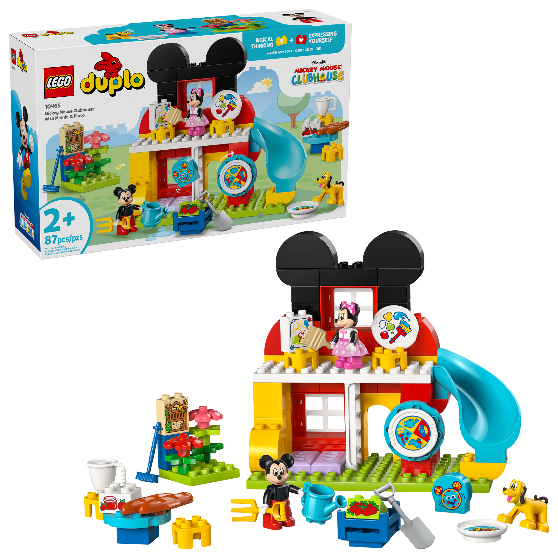 LEGO DUPLO Mickey Mouse Clubhouse playset 87 pieces, imported from the UK