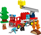 LEGO DUPLO fire truck with hose and firefighter, UK version