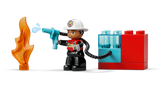 LEGO DUPLO fire truck with hose and firefighter, UK version