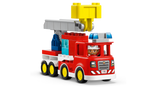 LEGO DUPLO fire truck with hose and firefighter, UK version