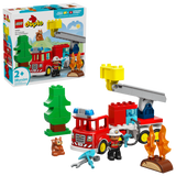 LEGO DUPLO fire truck with hose and firefighter, UK version