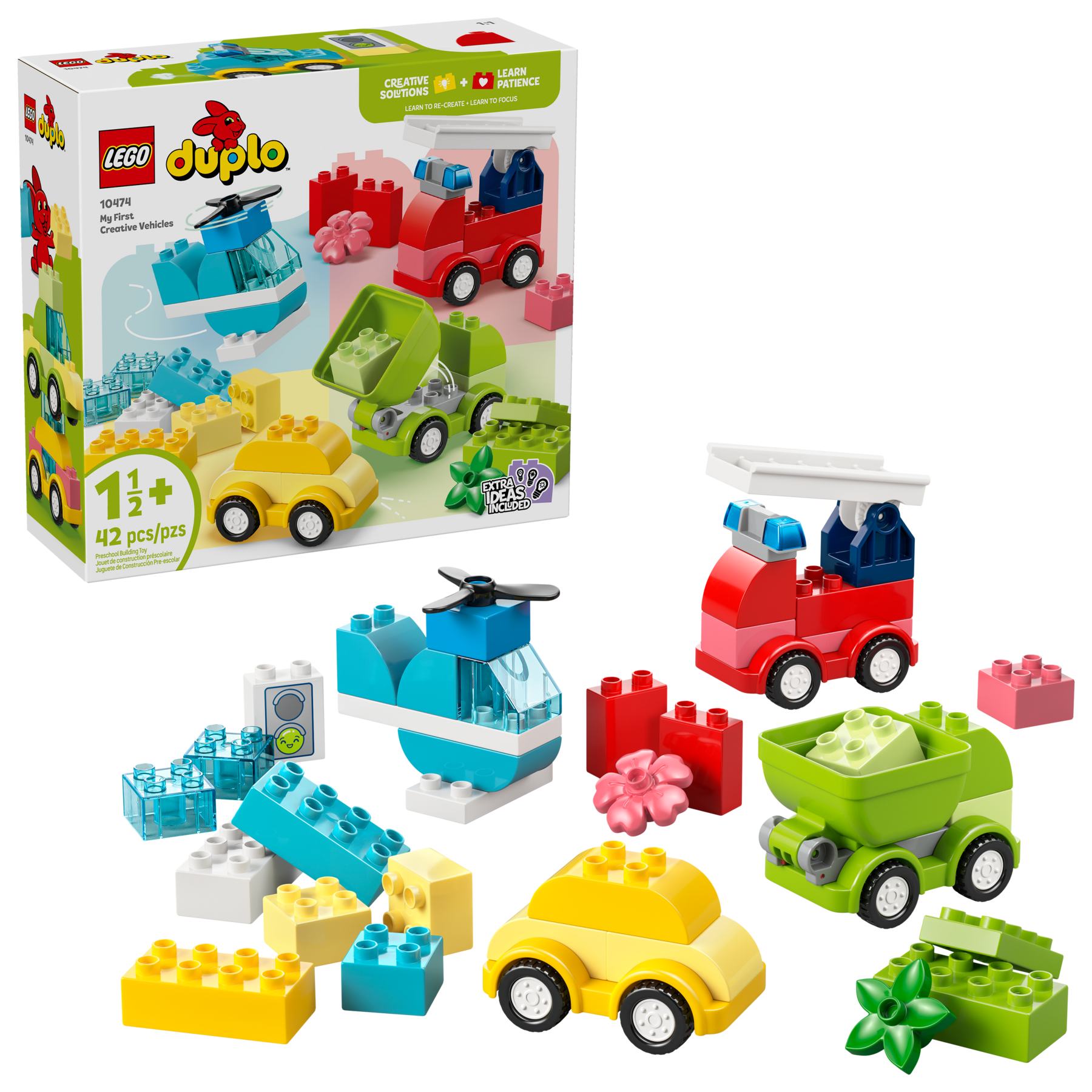 LEGO DUPLO Creative Vehicles building set 42 pieces, imported from the UK