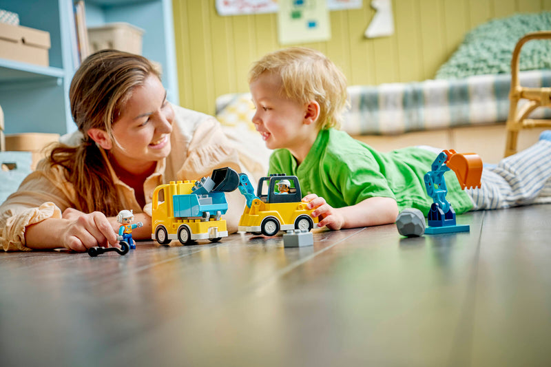LEGO DUPLO 3-in-1 construction vehicles set 22 pieces, imported from the UK