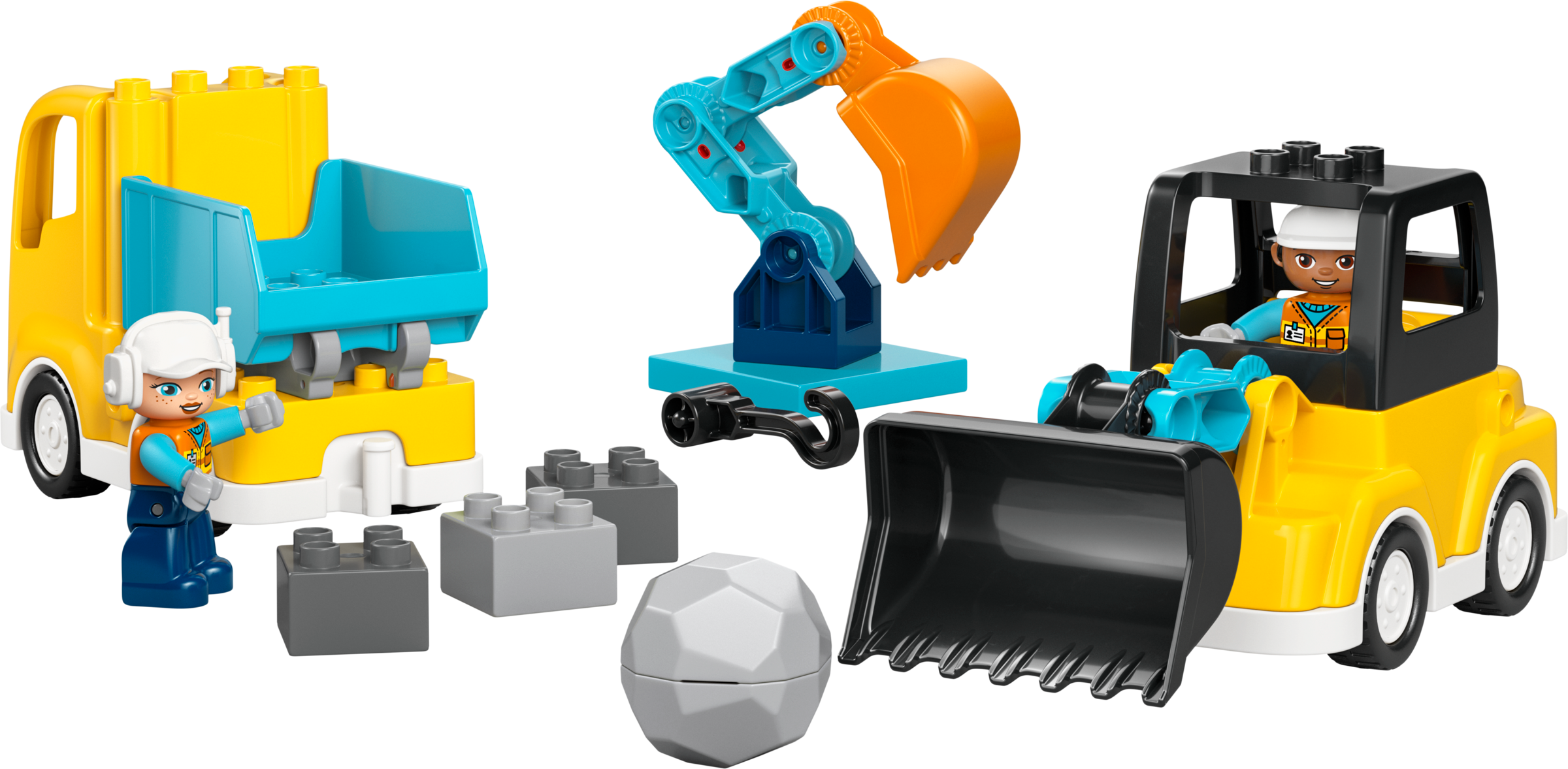 LEGO DUPLO 3-in-1 construction vehicles set 22 pieces, imported from the UK