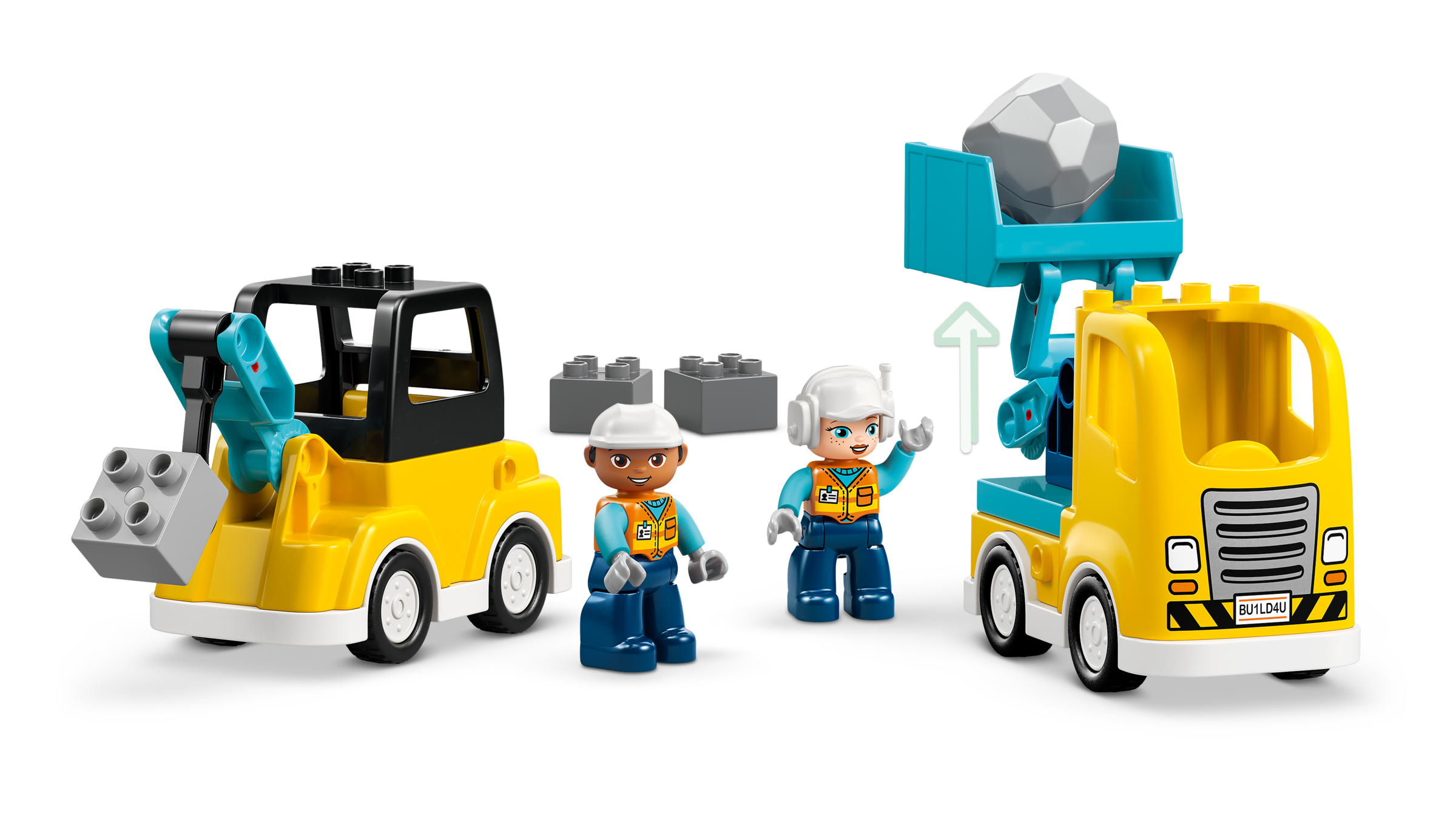 LEGO DUPLO 3-in-1 construction vehicles set 22 pieces, imported from the UK