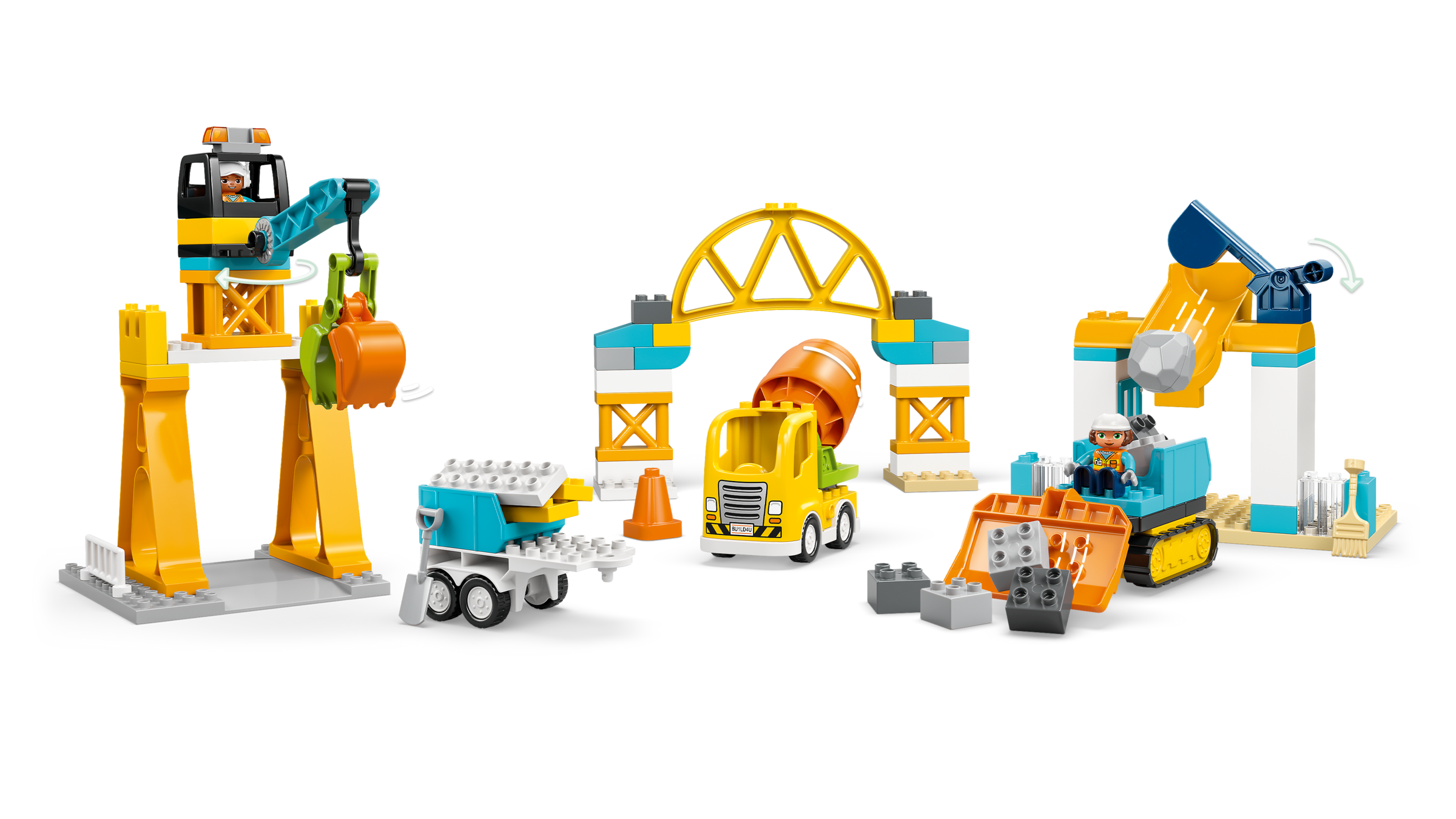 LEGO DUPLO 3 in 1 construction set with vehicles (British brand)