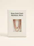 Cartier Santos small 18ct rose gold chain necklace (British brand)