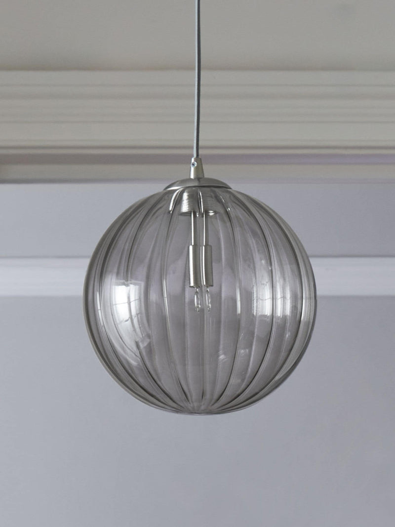 Ashcroft glass shade smoke grey small, UK version