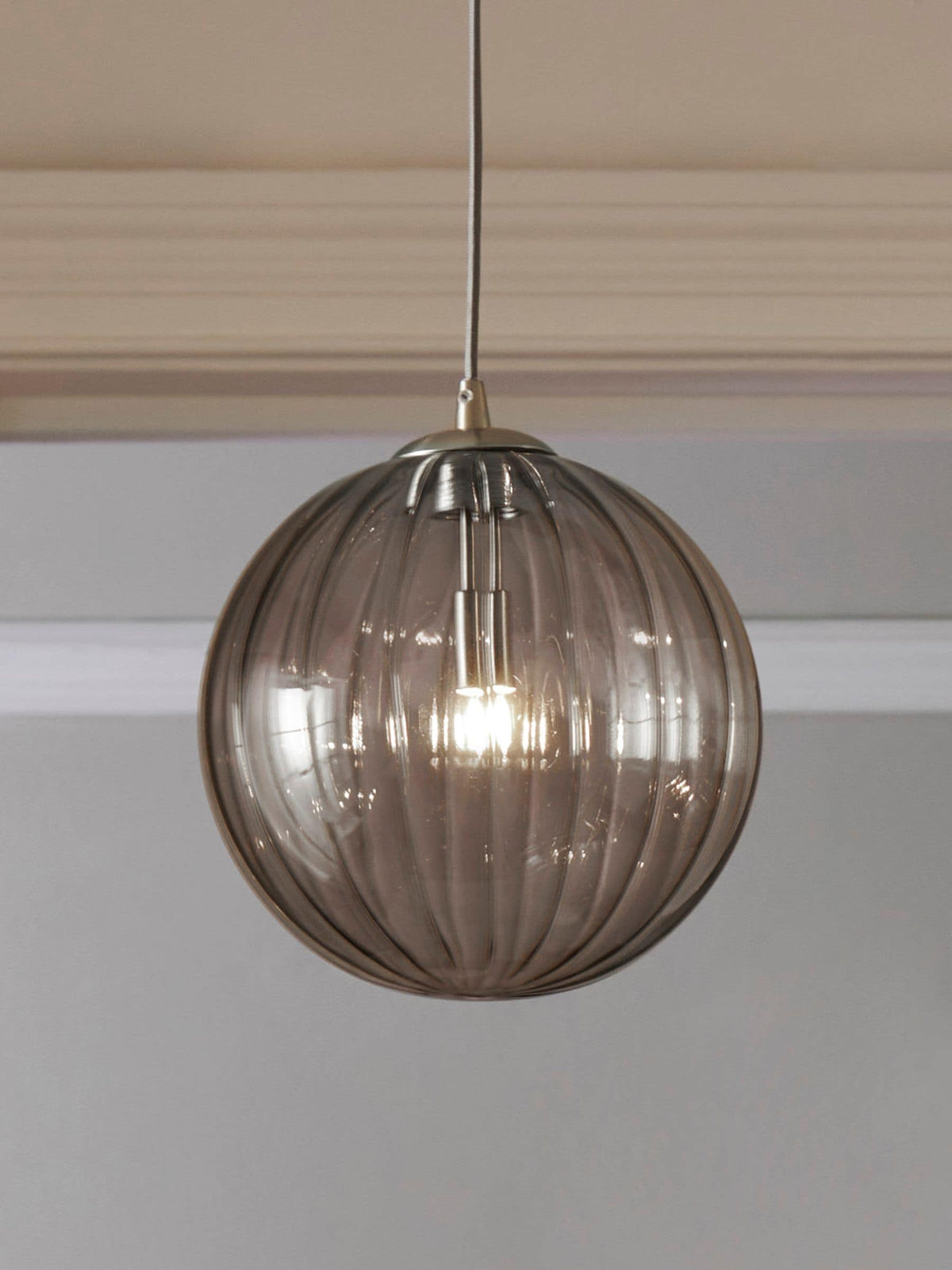 Ashcroft glass shade smoke grey small, UK version