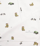 Rosa & Blue baby blanket printed 90cm x 75cm, UK version