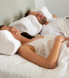 HYOUMANKIND Back Sleep Pillow with Linen Pillowcase 32cm x 57cm, UK version